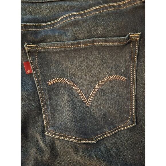 Levi's 512 Skinny Jeans Mens 34x31 Dark Wash Slim Fit Stretch Denim - Picture 5 of 9